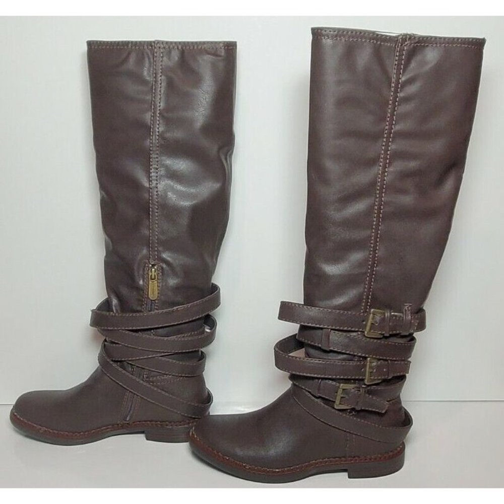 PRIMADONNA COLLECTION WMN'S Sized EURO BUCKLE BOOT LEATHER NEW PR146B-01A ECP